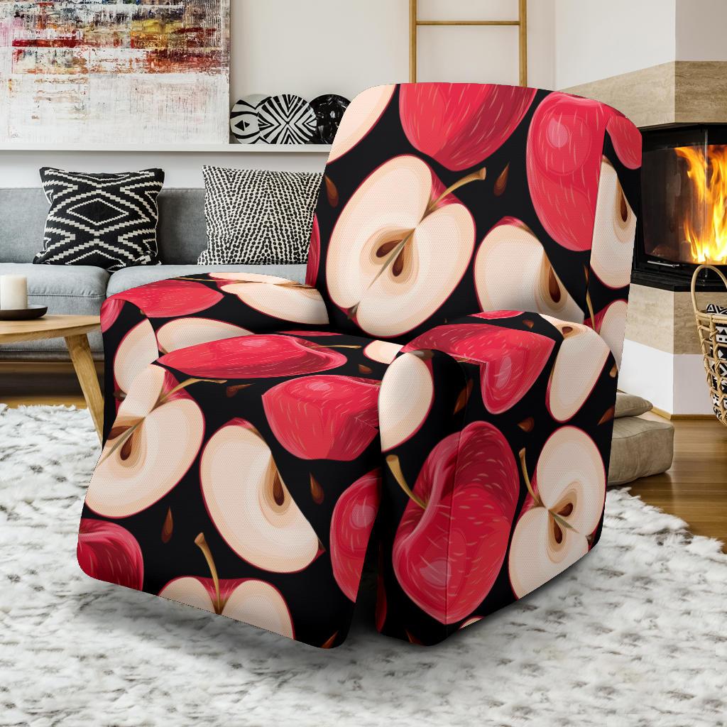 Apple Pattern Print Design AP02 Recliner Slipcover-JORJUNE.COM