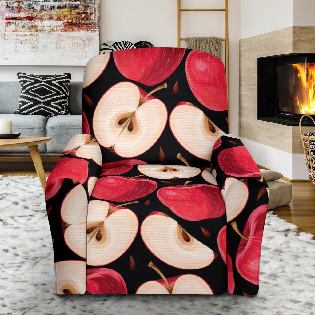 Apple Pattern Print Design AP02 Recliner Slipcover-JORJUNE.COM