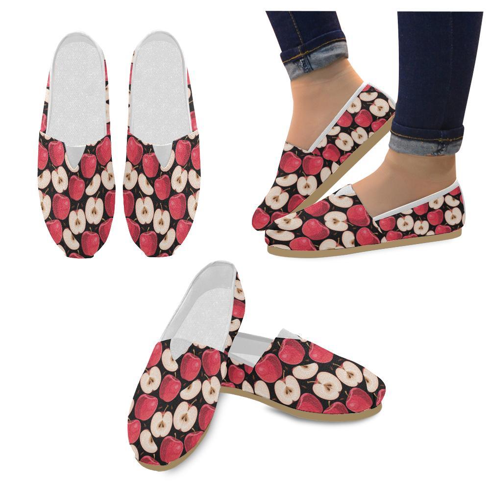 Apple Pattern Print Design AP02 Women Casual Shoes-JorJune.com