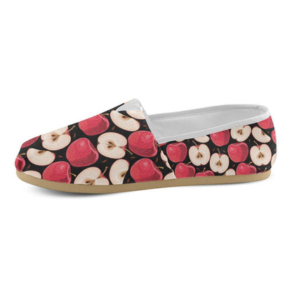 Apple Pattern Print Design AP02 Women Casual Shoes-JorJune.com