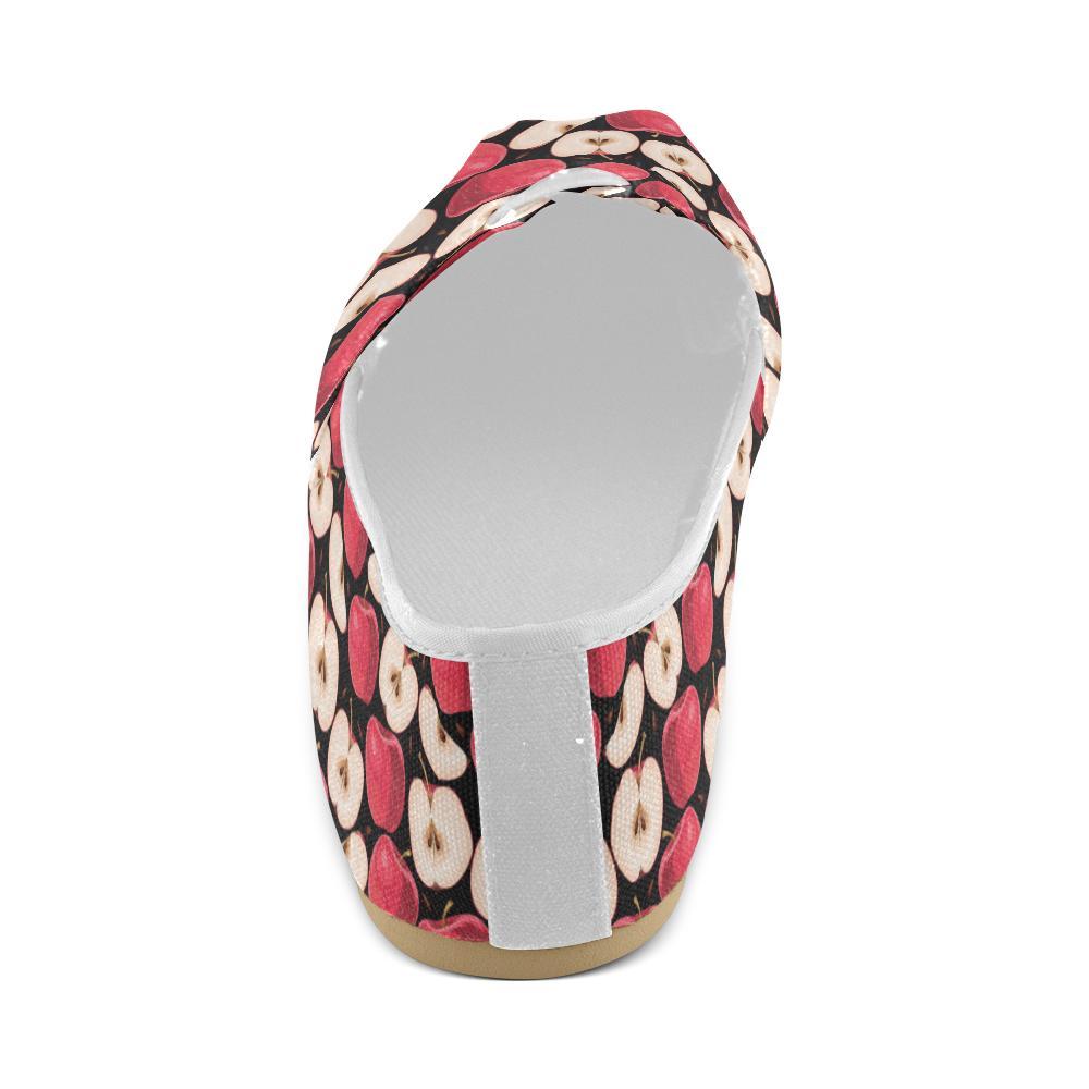Apple Pattern Print Design AP02 Women Casual Shoes-JorJune.com