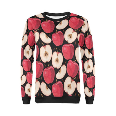 Apple Pattern Print Design AP02 Women Long Sleeve Sweatshirt-JorJune