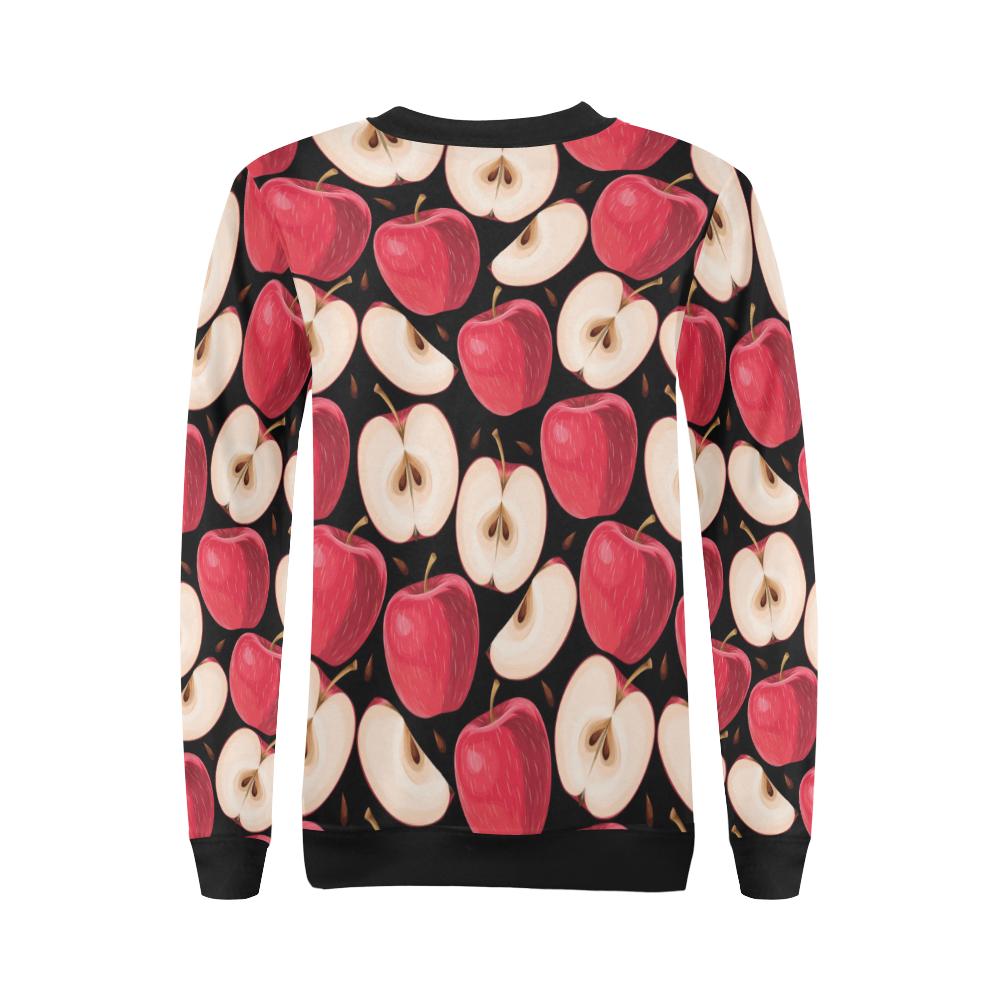 Apple Pattern Print Design AP02 Women Long Sleeve Sweatshirt-JorJune