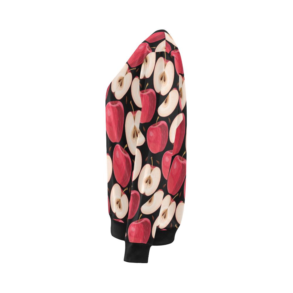 Apple Pattern Print Design AP02 Women Long Sleeve Sweatshirt-JorJune