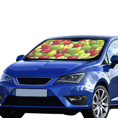 Apple Pattern Print Design AP03 Car Sun Shade-JorJune