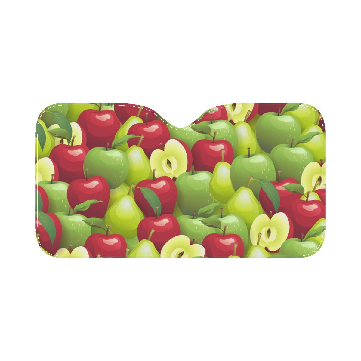 Apple Pattern Print Design AP03 Car Sun Shade-JorJune