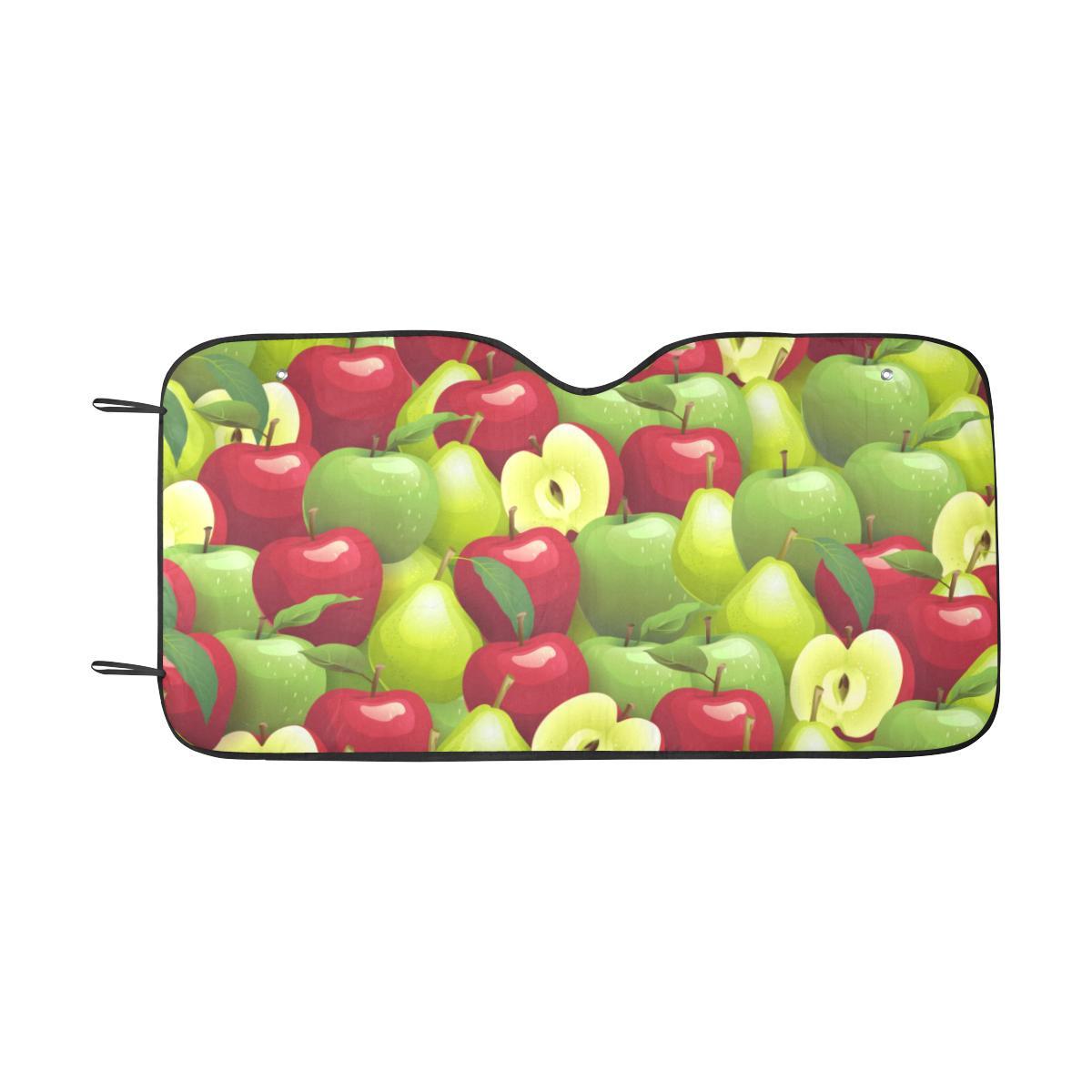 Apple Pattern Print Design AP03 Car Sun Shade-JorJune