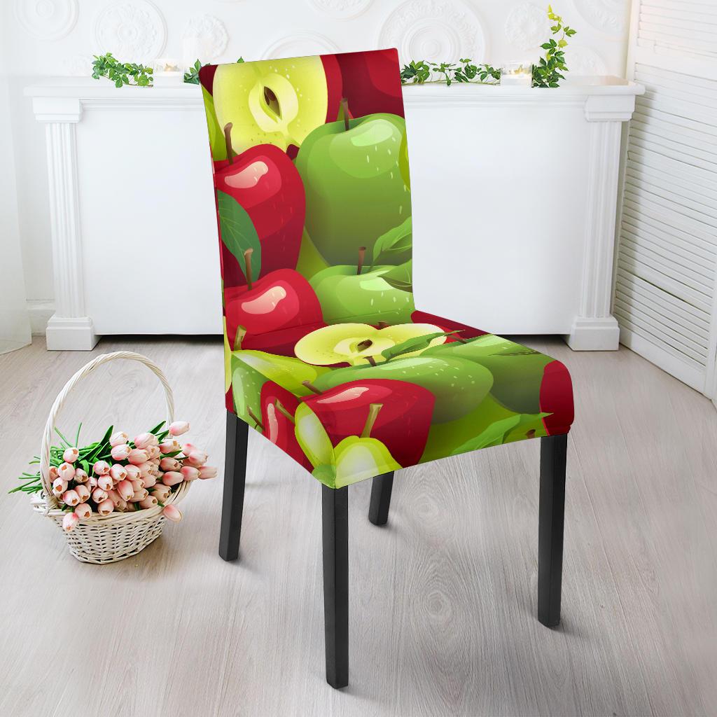 Apple Pattern Print Design AP03 Dining Chair Slipcover-JORJUNE.COM