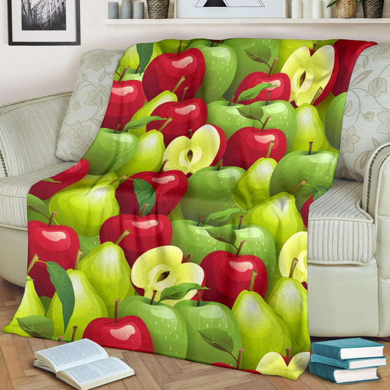 Apple Pattern Print Design AP03 Fleece Blankete