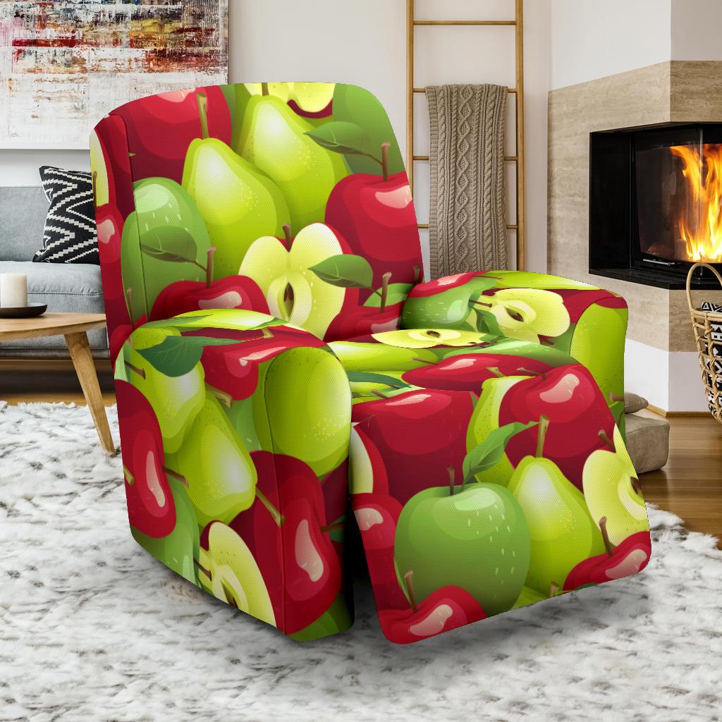 Apple Pattern Print Design AP03 Recliner Slipcover-JORJUNE.COM