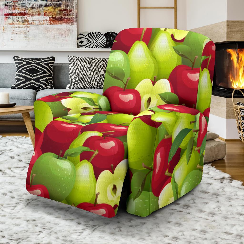 Apple Pattern Print Design AP03 Recliner Slipcover-JORJUNE.COM