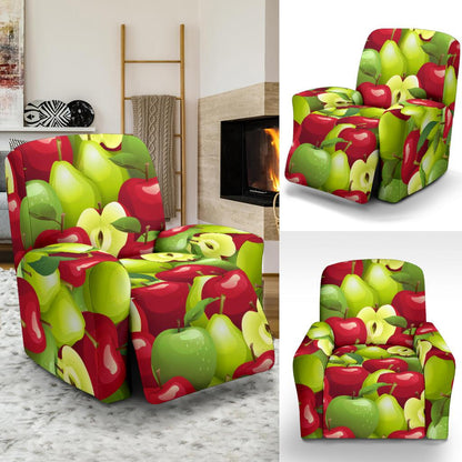 Apple Pattern Print Design AP03 Recliner Slipcover-JORJUNE.COM