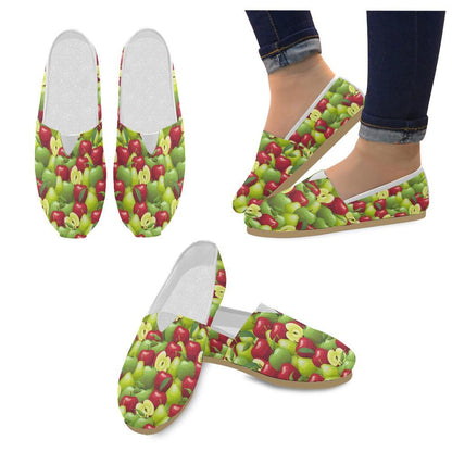 Apple Pattern Print Design AP03 Women Casual Shoes-JorJune.com