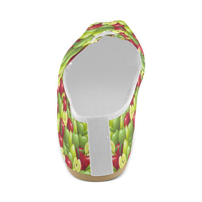 Apple Pattern Print Design AP03 Women Casual Shoes-JorJune.com