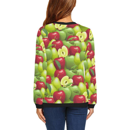 Apple Pattern Print Design AP03 Women Long Sleeve Sweatshirt-JorJune