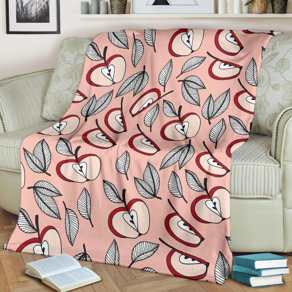 Apple Pattern Print Design AP04 Fleece Blankete