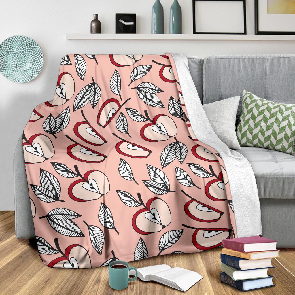 Apple Pattern Print Design AP04 Fleece Blankete
