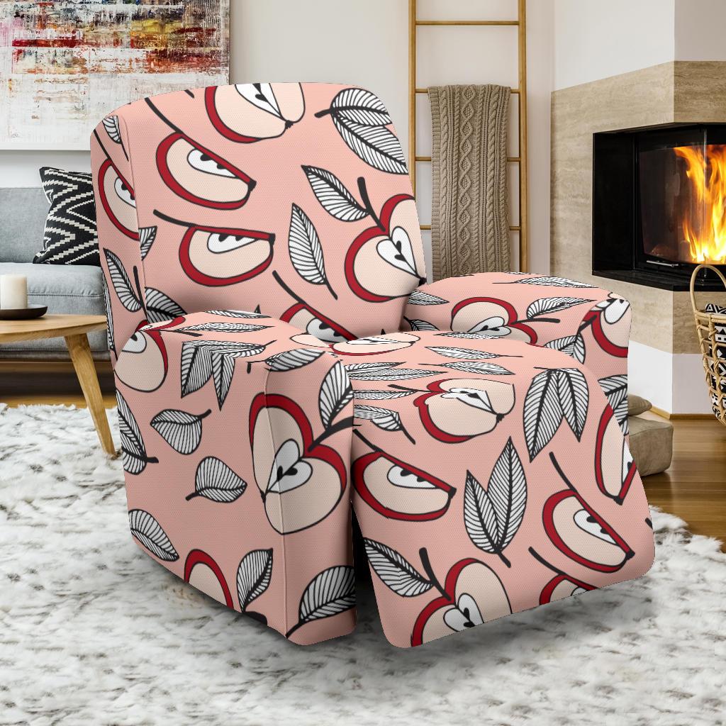 Apple Pattern Print Design AP04 Recliner Slipcover-JORJUNE.COM