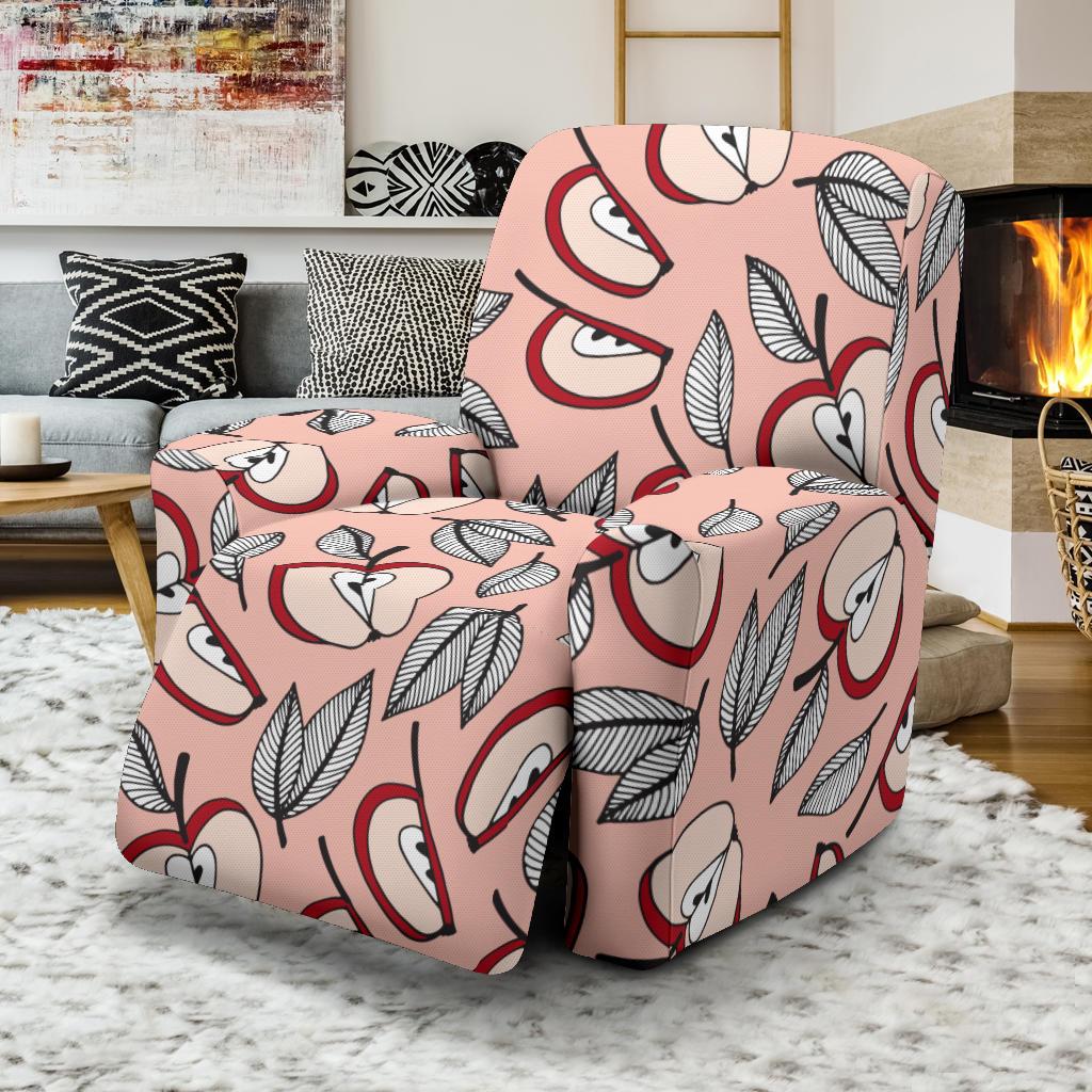 Apple Pattern Print Design AP04 Recliner Slipcover-JORJUNE.COM