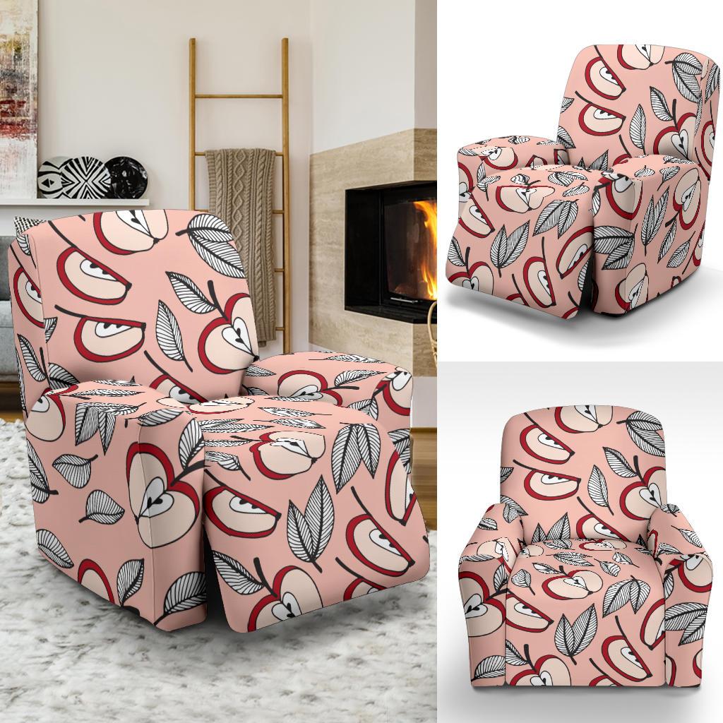 Apple Pattern Print Design AP04 Recliner Slipcover-JORJUNE.COM
