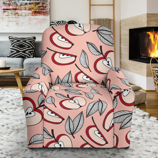 Apple Pattern Print Design AP04 Recliner Slipcover-JORJUNE.COM