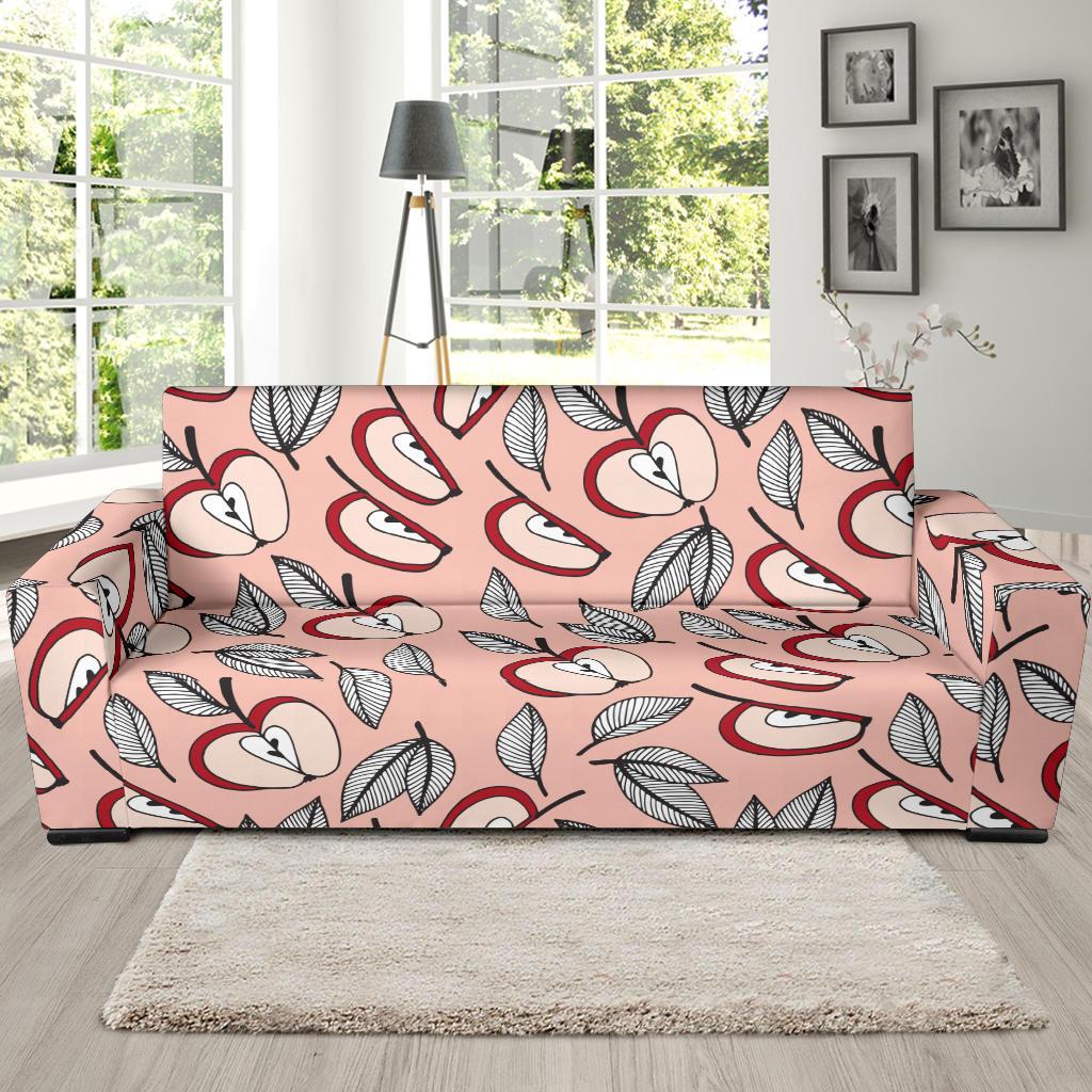 Apple Pattern Print Design AP04 Sofa Slipcover-JORJUNE.COM