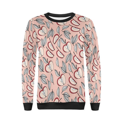 Apple Pattern Print Design AP04 Women Long Sleeve Sweatshirt-JorJune