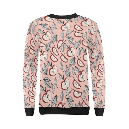 Apple Pattern Print Design AP04 Women Long Sleeve Sweatshirt-JorJune
