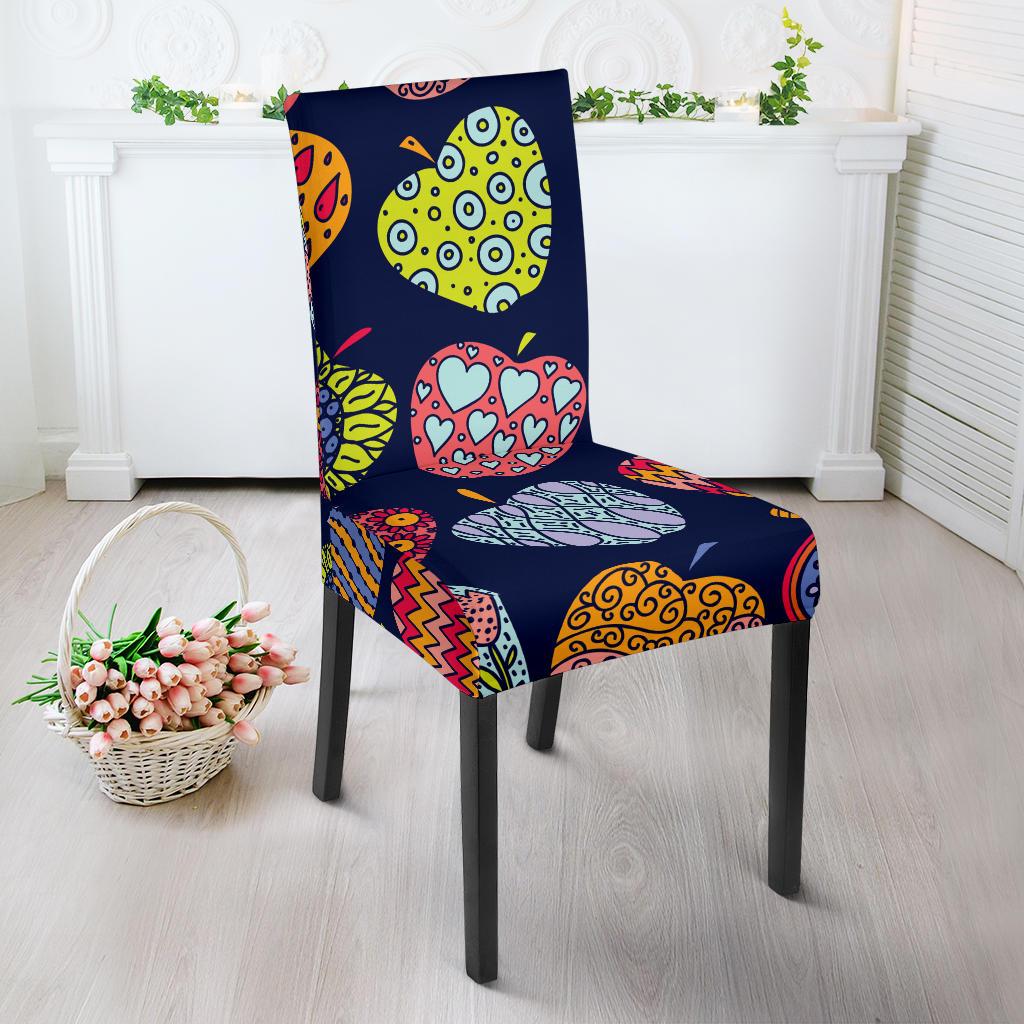 Apple Pattern Print Design AP05 Dining Chair Slipcover-JORJUNE.COM