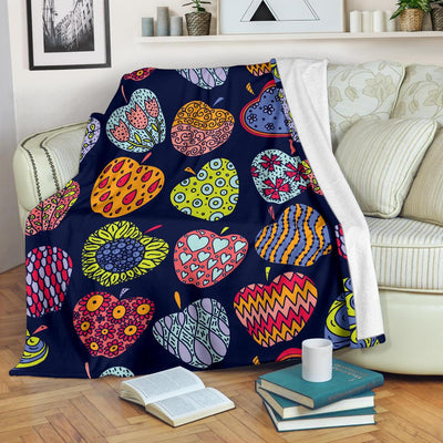 Apple Pattern Print Design AP05 Fleece Blankete