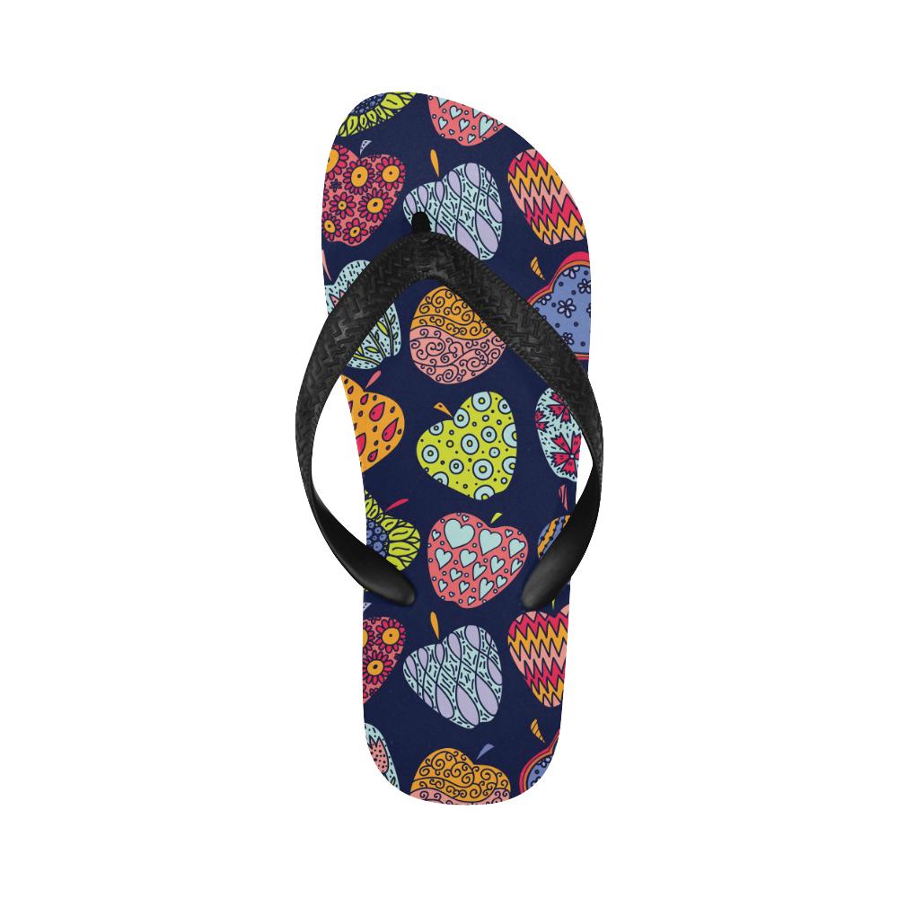Apple Pattern Print Design AP05 Flip Flops-JorJune