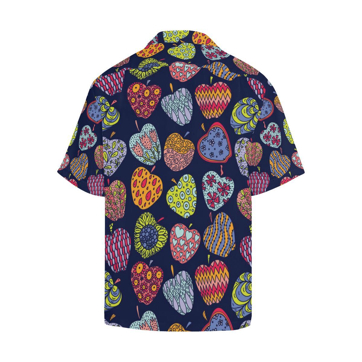 Apple Pattern Print Design AP05 Men Hawaiian Shirt-JorJune