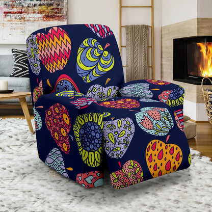 Apple Pattern Print Design AP05 Recliner Slipcover-JORJUNE.COM