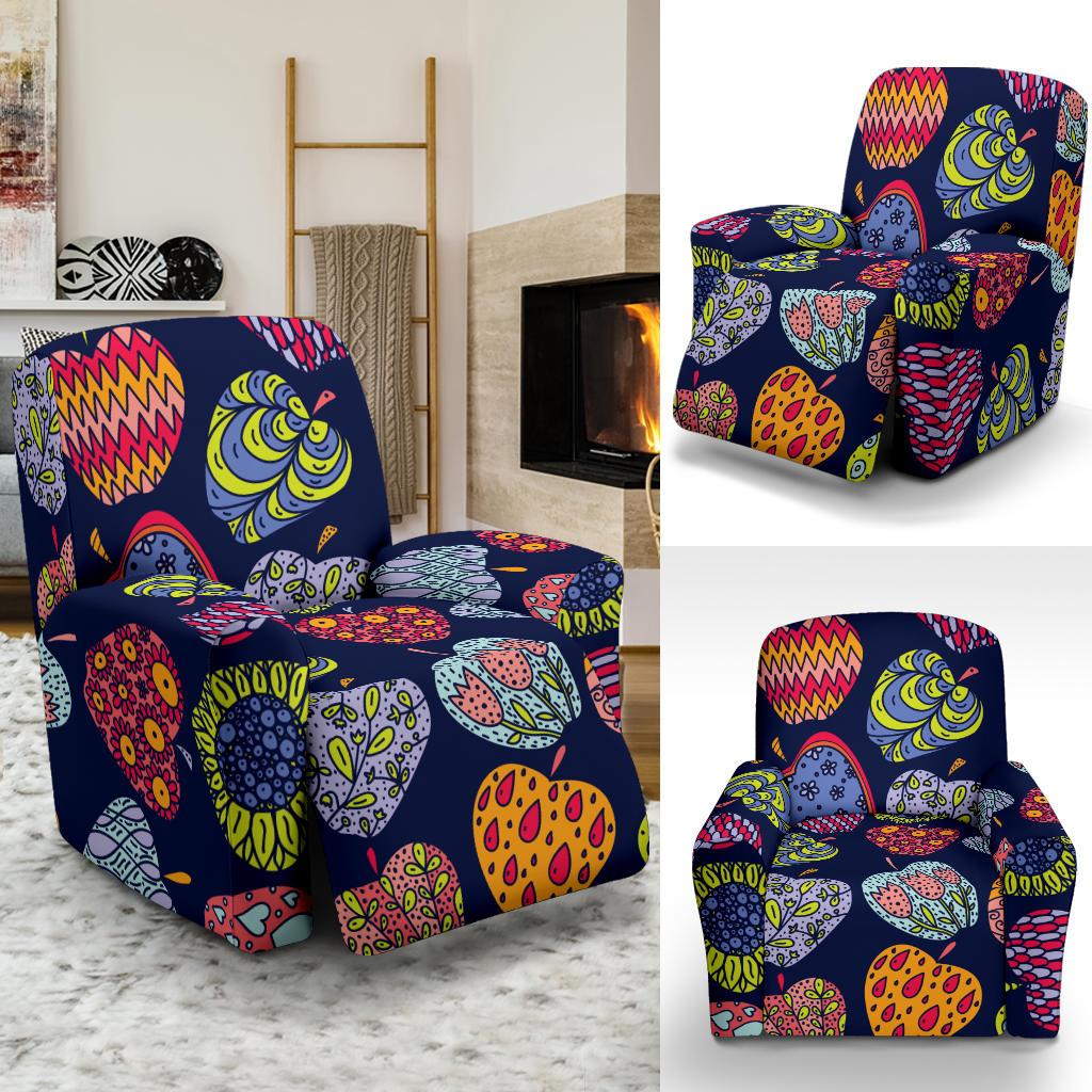 Apple Pattern Print Design AP05 Recliner Slipcover-JORJUNE.COM