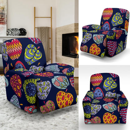 Apple Pattern Print Design AP05 Recliner Slipcover-JORJUNE.COM