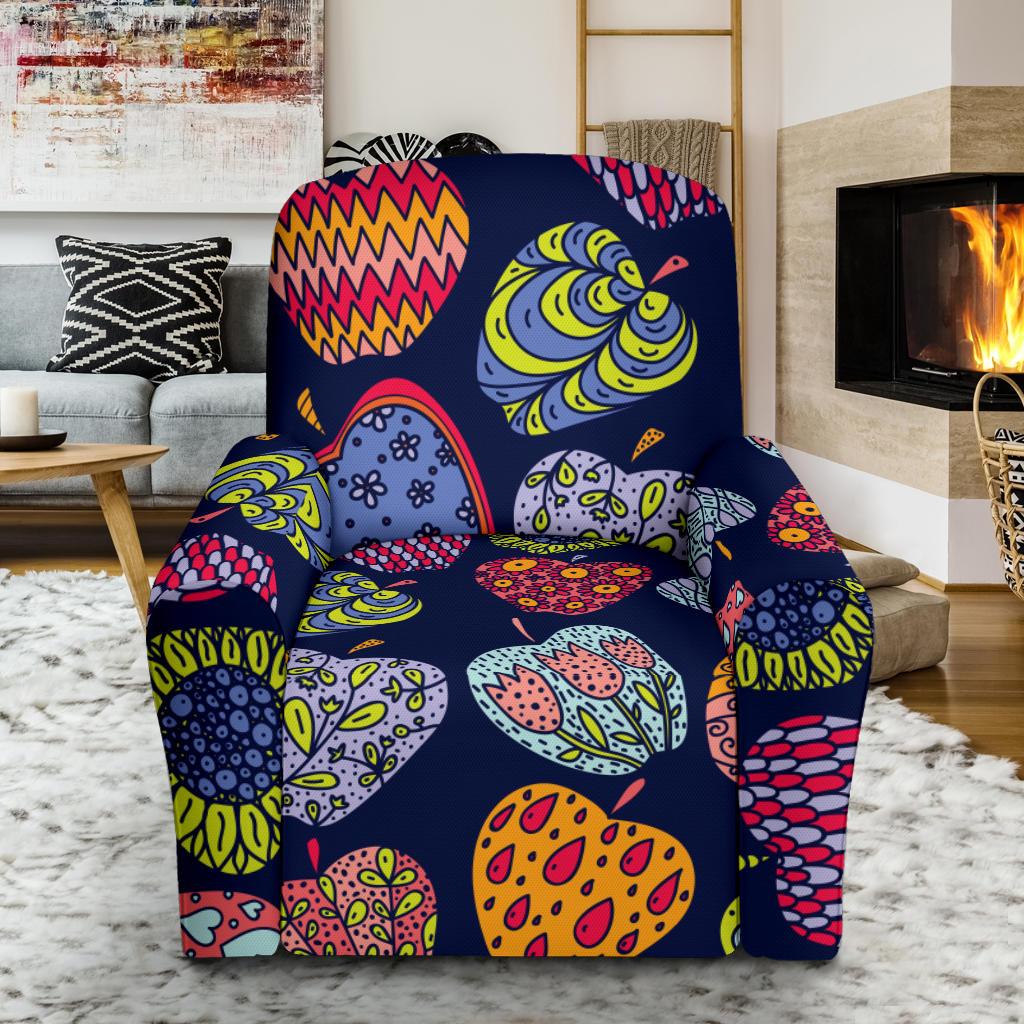 Apple Pattern Print Design AP05 Recliner Slipcover-JORJUNE.COM