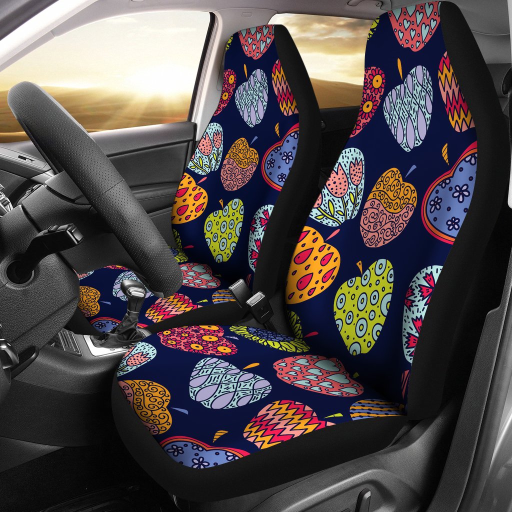 Apple Pattern Print Design AP05 Universal Fit Car Seat Covers