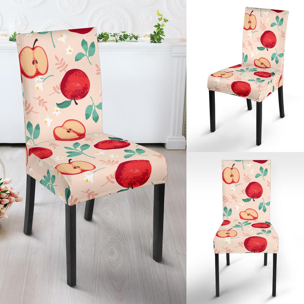 Apple Pattern Print Design AP06 Dining Chair Slipcover-JORJUNE.COM