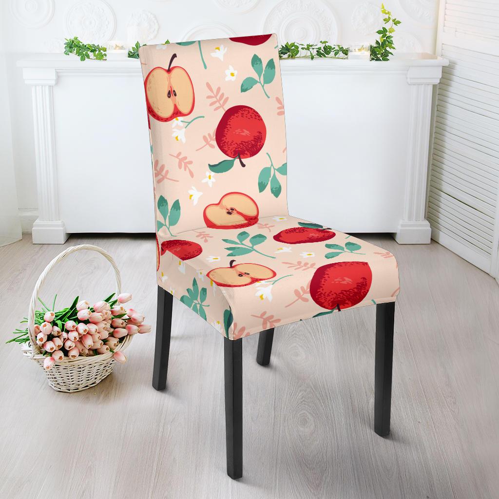 Apple Pattern Print Design AP06 Dining Chair Slipcover-JORJUNE.COM