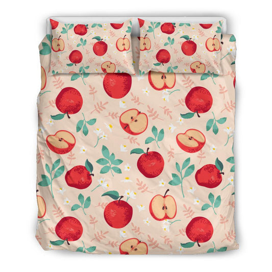 Apple Pattern Print Design AP06 Duvet Cover Bedding Set-JORJUNE.COM