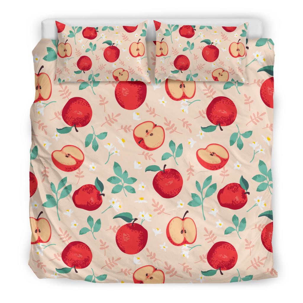 Apple Pattern Print Design AP06 Duvet Cover Bedding Set-JORJUNE.COM