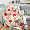 Apple Pattern Print Design AP06 Fleece Blankete