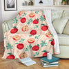 Apple Pattern Print Design AP06 Fleece Blankete