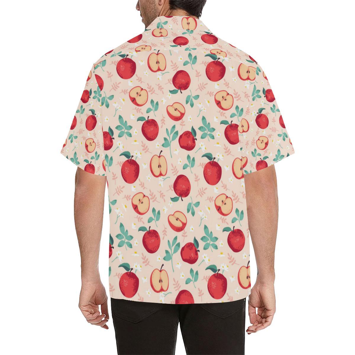 Apple Pattern Print Design AP06 Men Hawaiian Shirt-JorJune