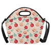 Apple Pattern Print Design AP06 Neoprene Lunch Bag-JorJune