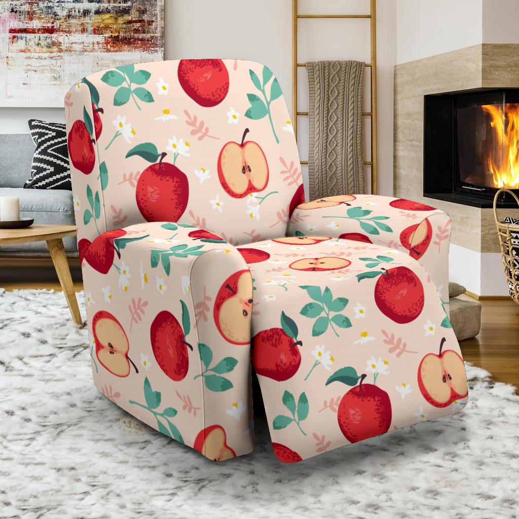 Apple Pattern Print Design AP06 Recliner Slipcover-JORJUNE.COM