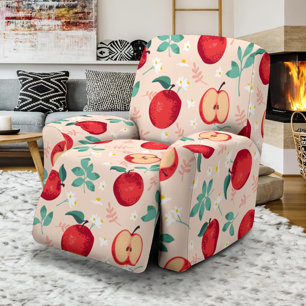 Apple Pattern Print Design AP06 Recliner Slipcover-JORJUNE.COM