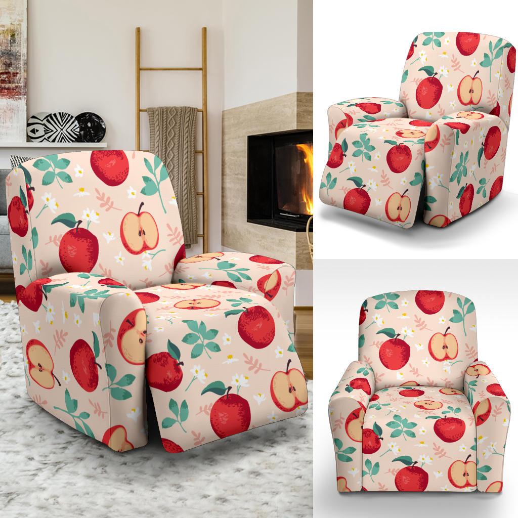 Apple Pattern Print Design AP06 Recliner Slipcover-JORJUNE.COM