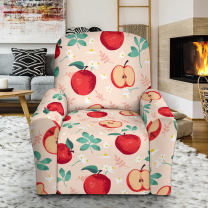 Apple Pattern Print Design AP06 Recliner Slipcover-JORJUNE.COM