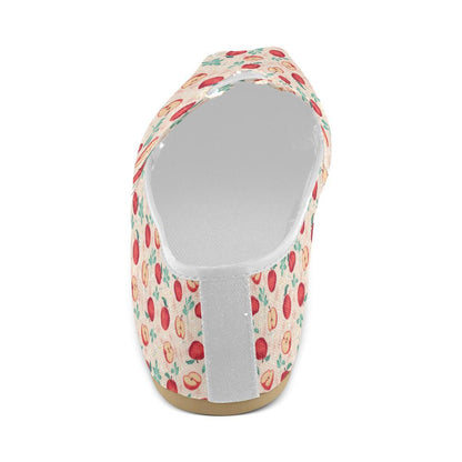 Apple Pattern Print Design AP06 Women Casual Shoes-JorJune.com